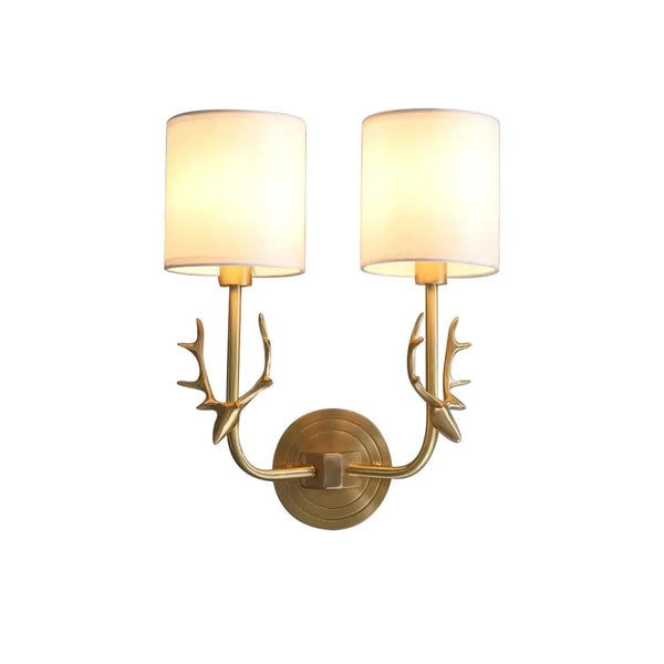Brass Antler Sconce