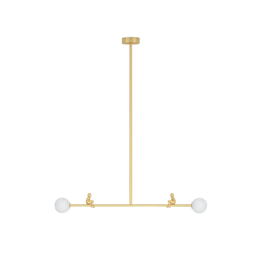 Zaveniel Brass Glass Pendant Lamp