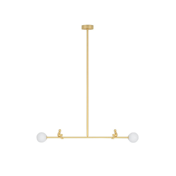 Zaveniel Brass Glass Pendant Lamp