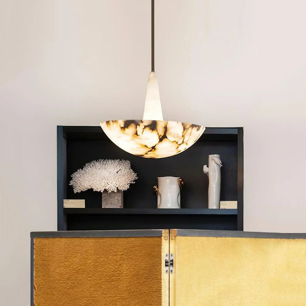 Dome Alabaster Domus Pendant Light