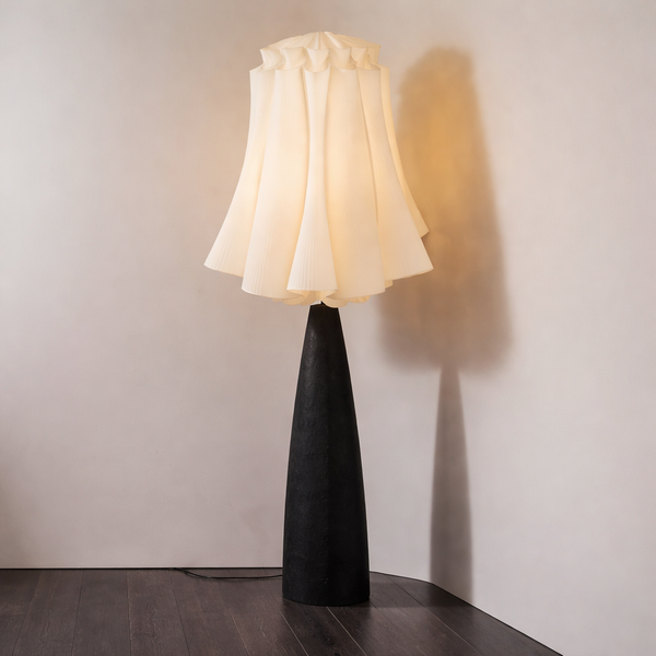 Viterbo Floor Lamp | Ebonized Wood | CLHF351