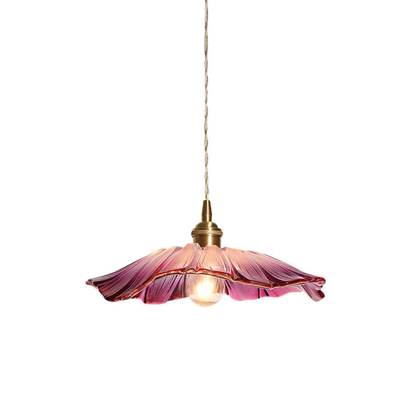 Aurvarira Art Brass Glass Pendant Lamp
