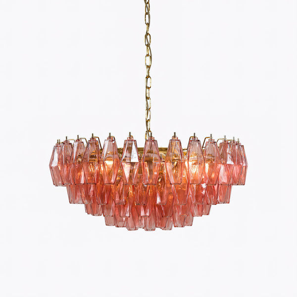 The Asteria Chandelier | Clear Glass & Brass Candlelight | CLND001
