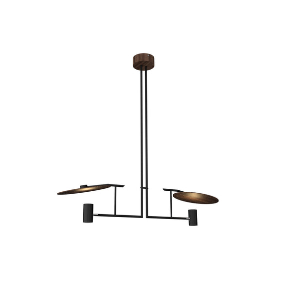 Warp Elegance Linear Wooden Chandelier