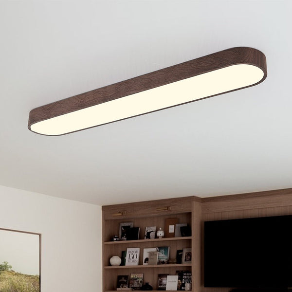 Modern LED Long Oval Flush Mount Ceiling Light