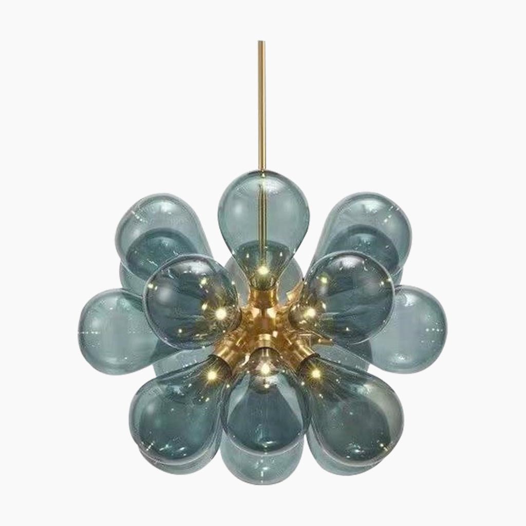 Chandelier Beautiful Modern Cluster Bubbles Glass Ball with 18 Lights, 2 Colors