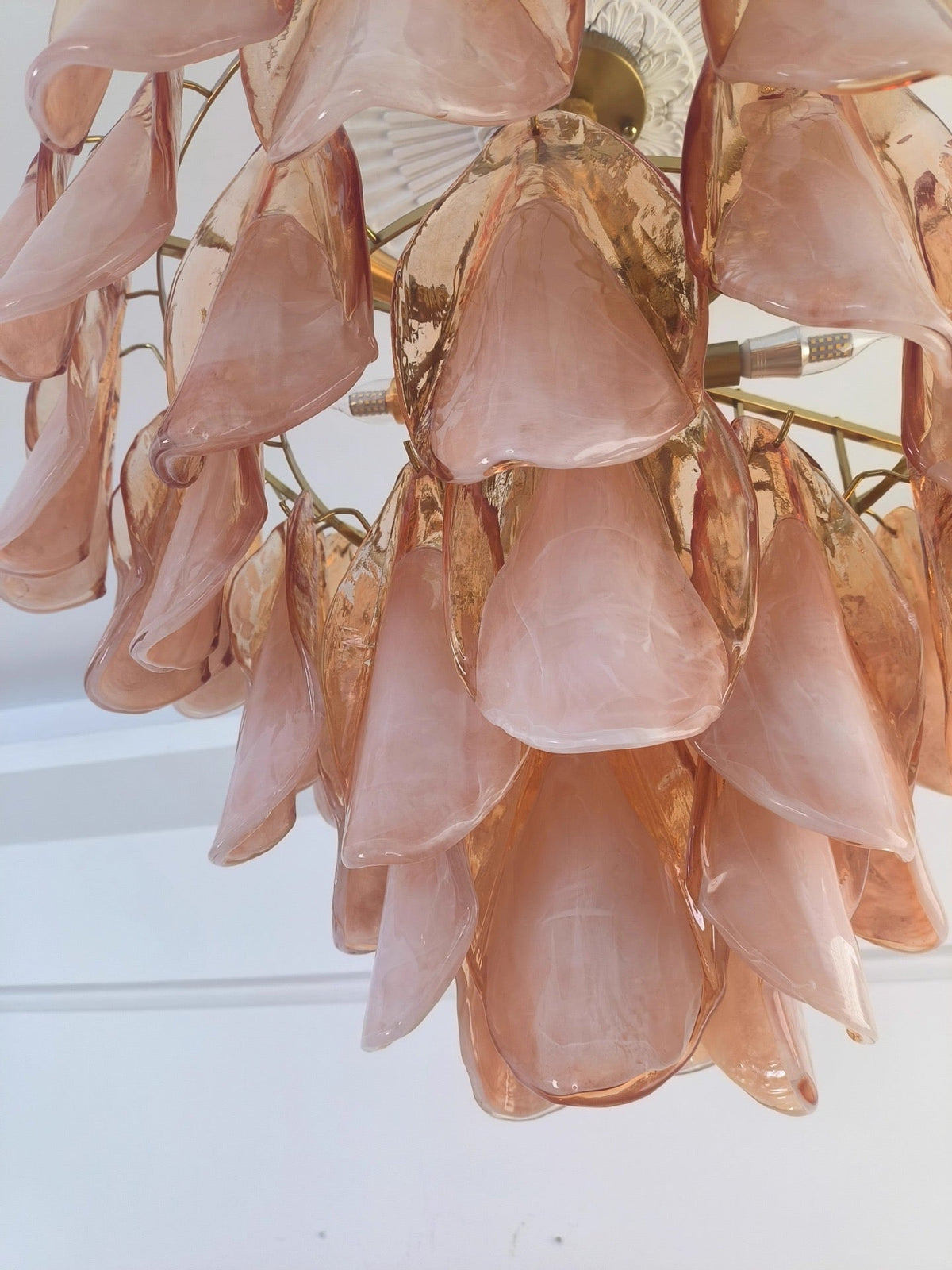 The Lucienne Chandelier | Glass & Stainless Steel | CLND016