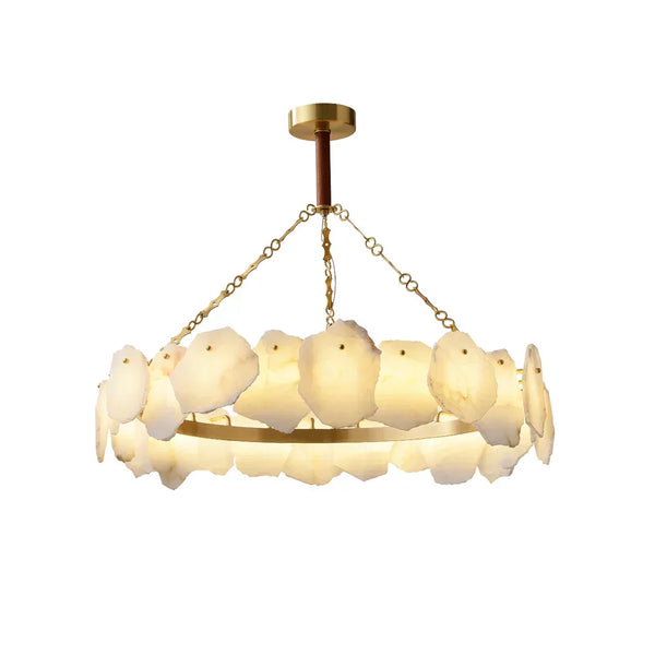 Alabaster Burton Round Chandelier