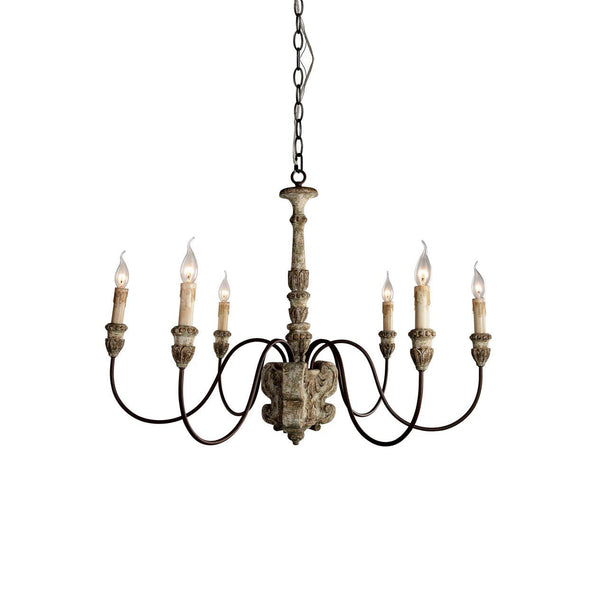 Geovanna Vintage Industrial Solid Chandelier