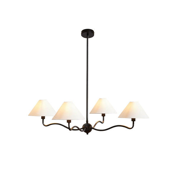 Ovene Vintage Industrial Fabric Chandelier