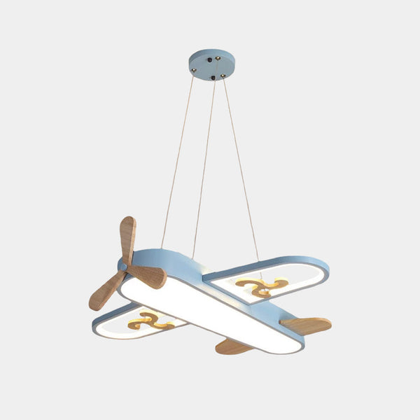 Pendant Light / Ceiling Light Wood Airplane for Kids Room