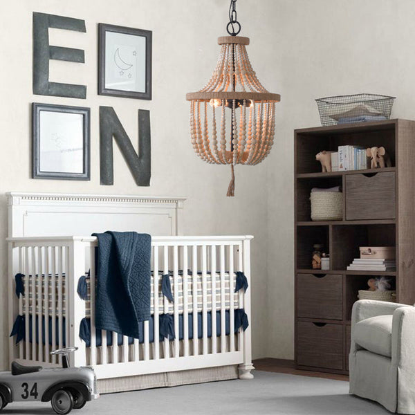 Silva Design LED Pendant Light Wood Wood Bed Living Childrensroom