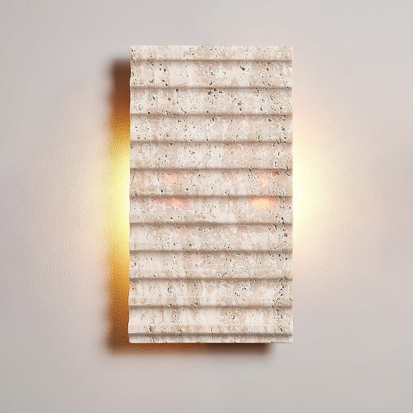 Othaus Beige Travertine Wall Lamp