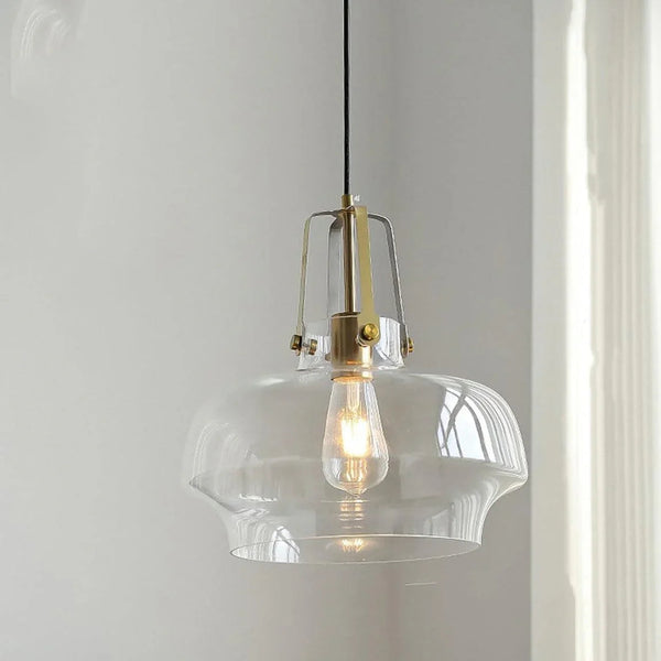 Clear Fish Tank Shaped Glass Pendant Light