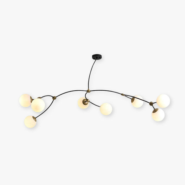 Modern Molecular Branch Design Ball Glass Chandelier