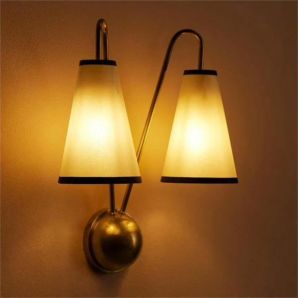 Brass Twin Arm Wall Sconce | CLSHT055