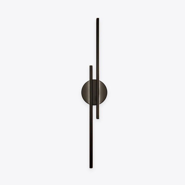 Noviq Modern Nordic Disc/Linear LED Wall Lamp, Black/White