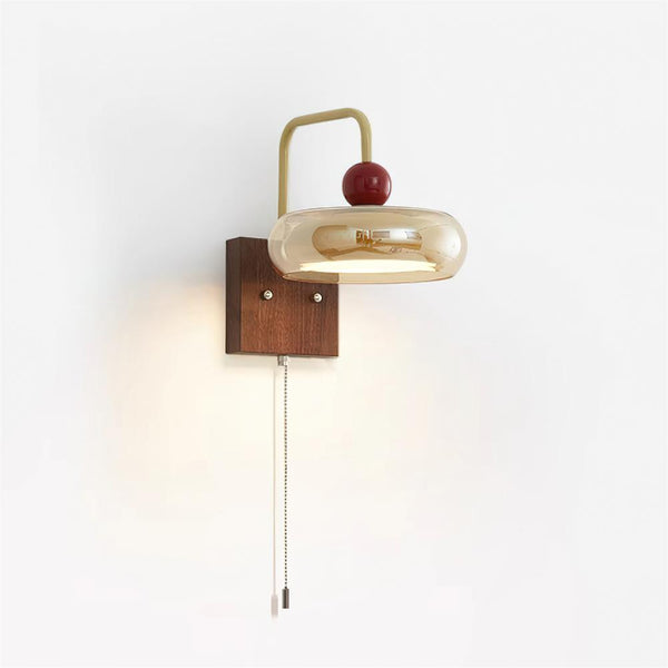 Eplio Retro Metal & Glass Wall Lamp
