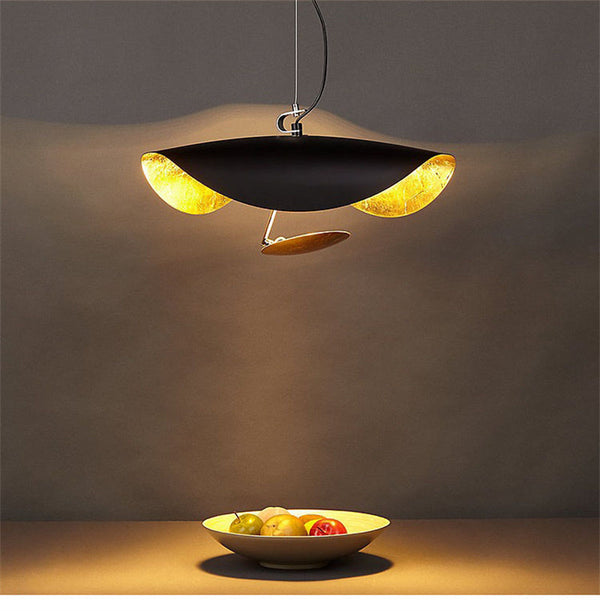 Airsha Pendant Light 3 Colour, Gold Foil Pendant Lights
