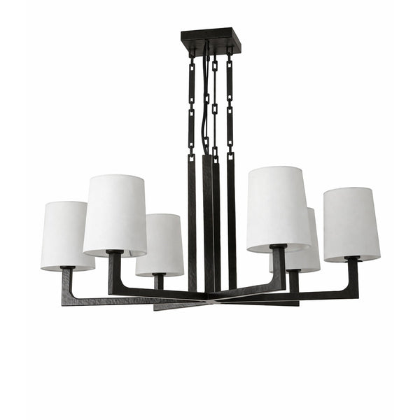 Wright‑inspired Round Chandelier
