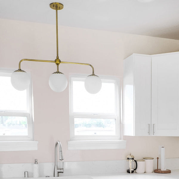 Yare Globe Chrome Glass Pendant Lamp