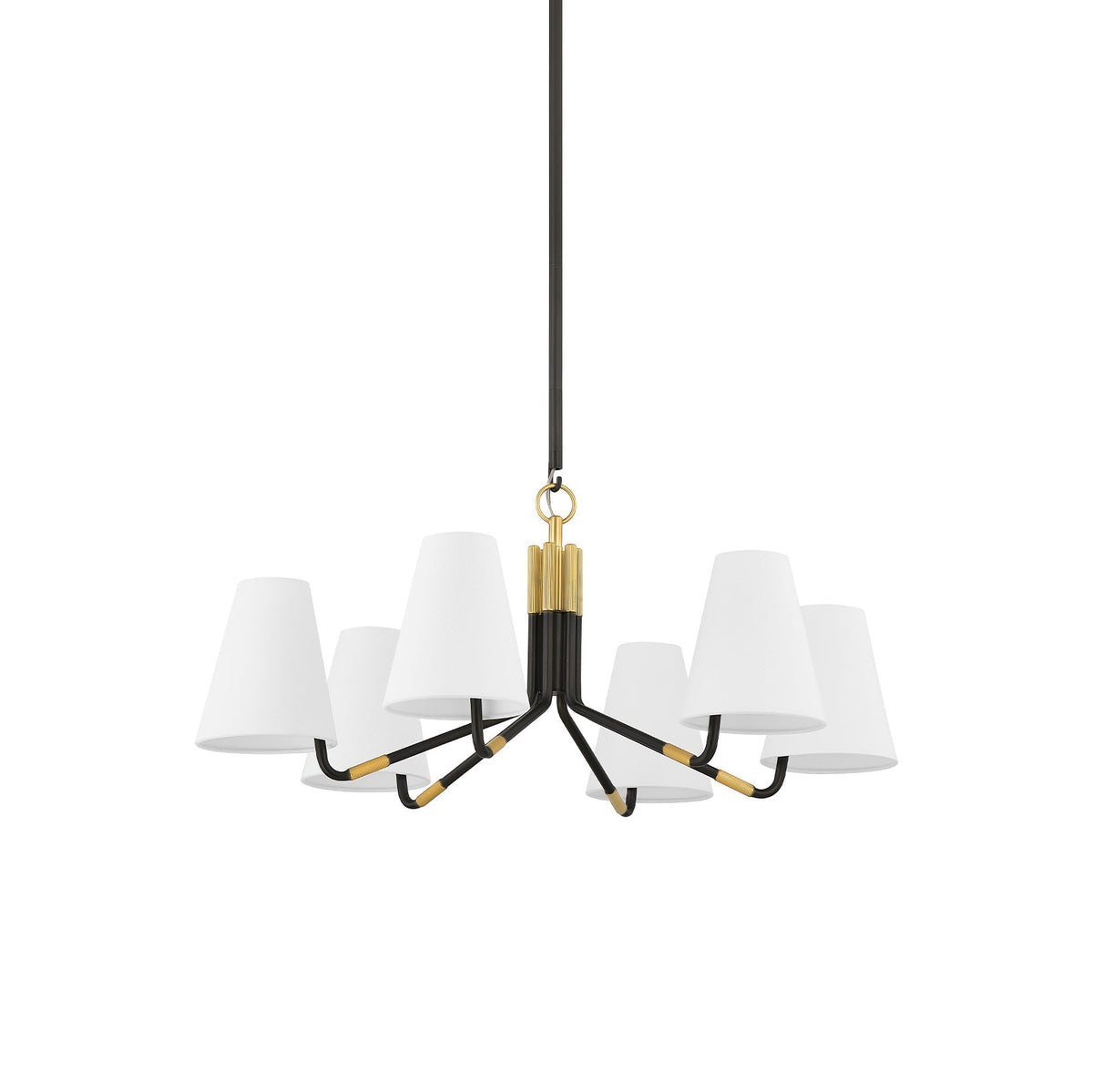Stanwyck Vintage Industrial Fabric Chandelier