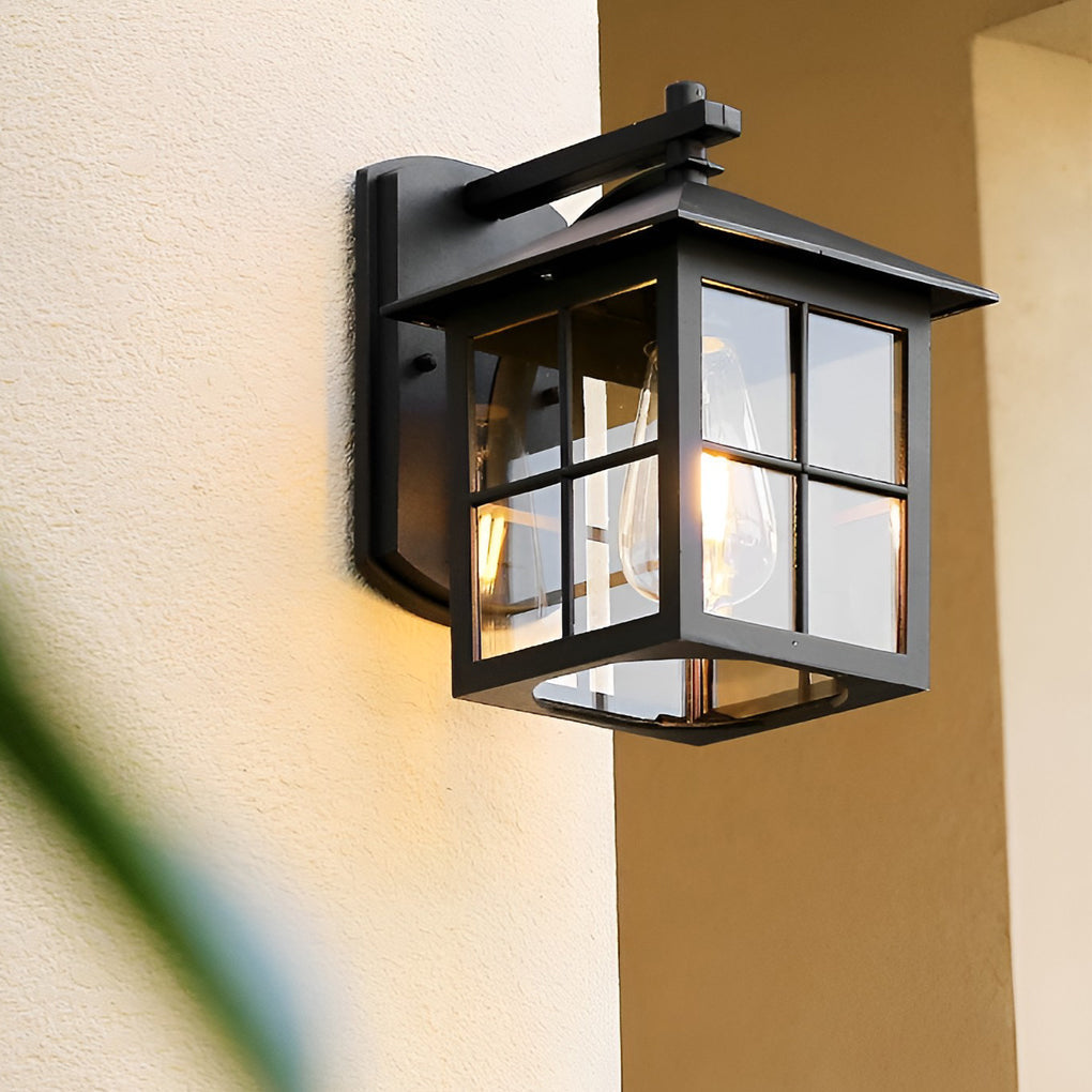 Celenaine Antique Modern Glass Outdoor Wall Sconce Light