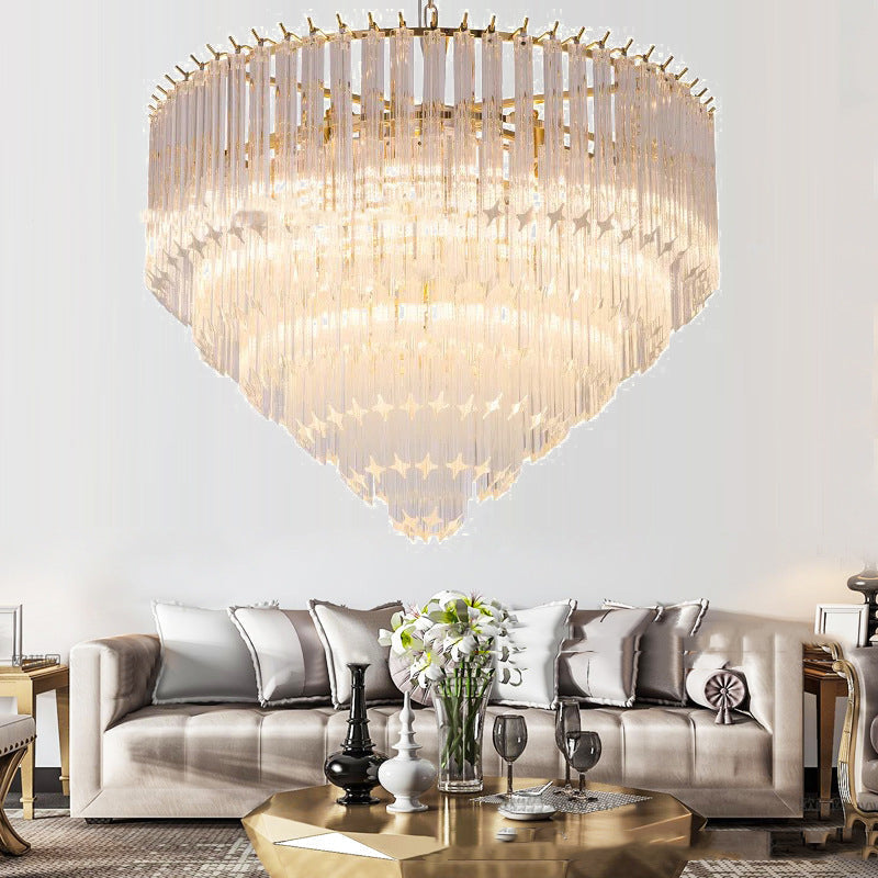 Silva Modern Luxury Art LED Pendant Light Glass Living Room