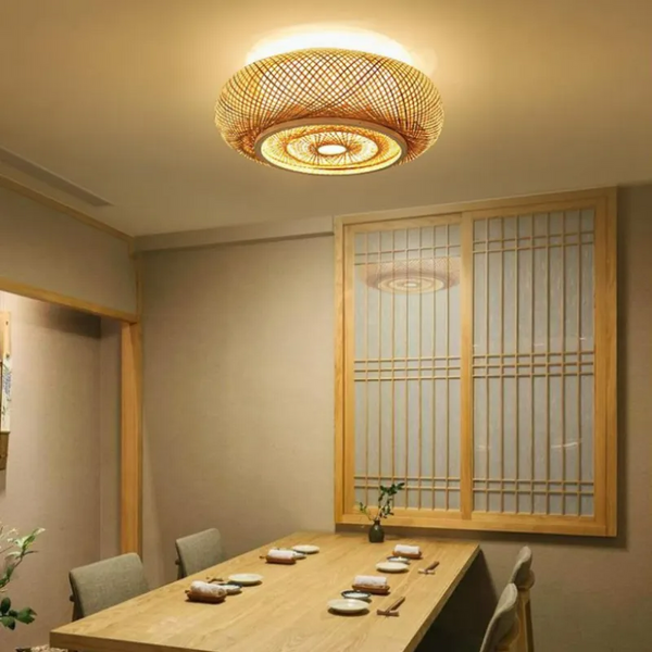 Bamboo Rattan Ceiling Light for Restaurant