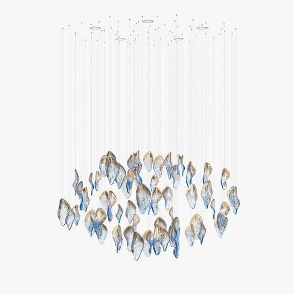 Asteria Wave Blown Glass Customize Chandelier