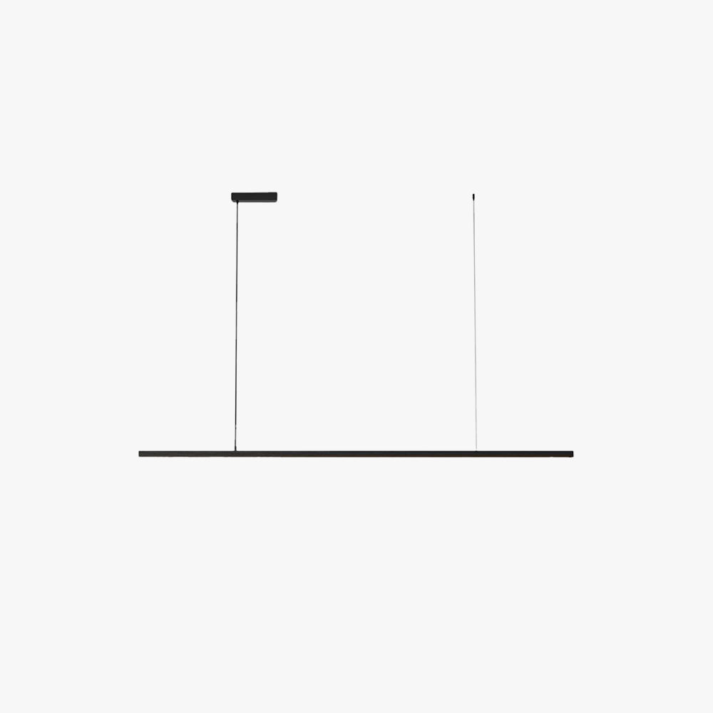 Arisha Minimalist Linear Metal Pendant Light, White/Black