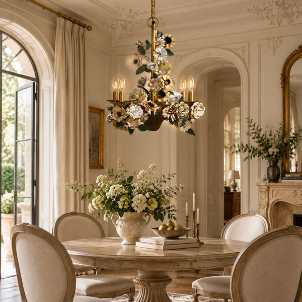Vintage Floral Chandelier