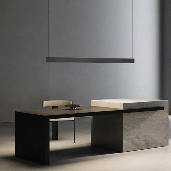 Pendant Light Office/Island Linear LED Dimmable Up&Down, Black