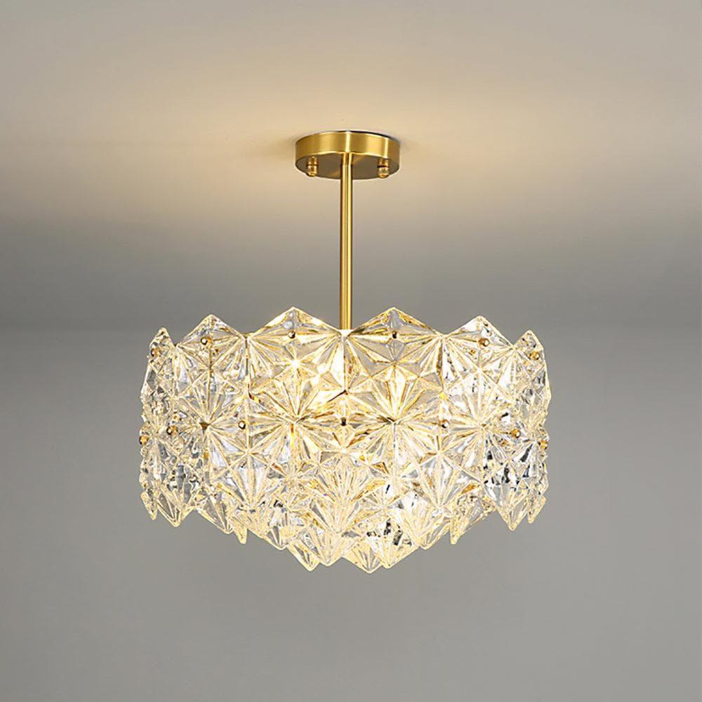 Kinkeldey Crystal Prism Chandelier | Classic Gold Crystal Chandelier