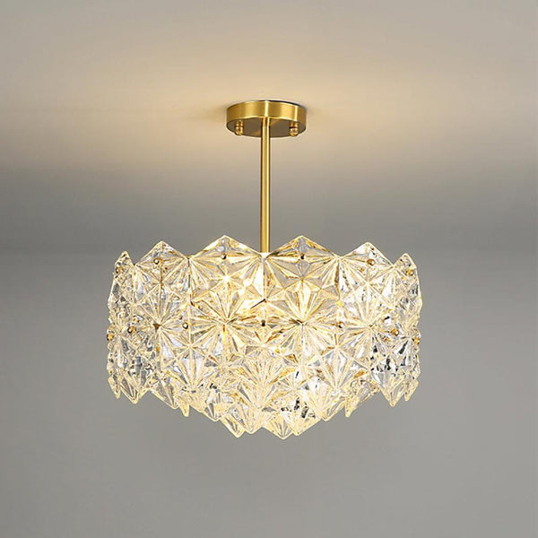 Kinkeldey Crystal Prism Chandelier | Classic Gold Crystal Chandelier