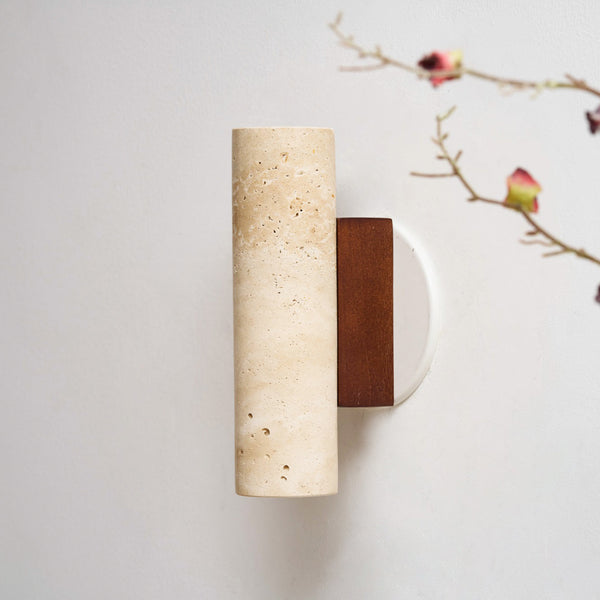 Uvineth Travertine Wall Lamp