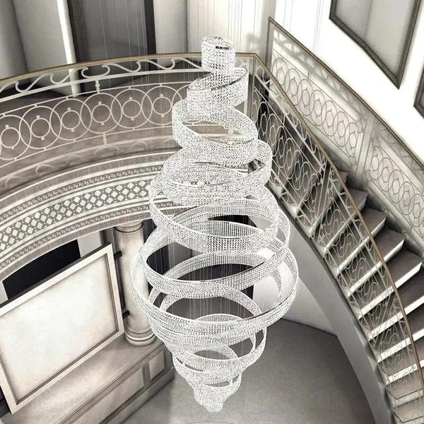 Luxury Crystal Grand Staircase Chandelier