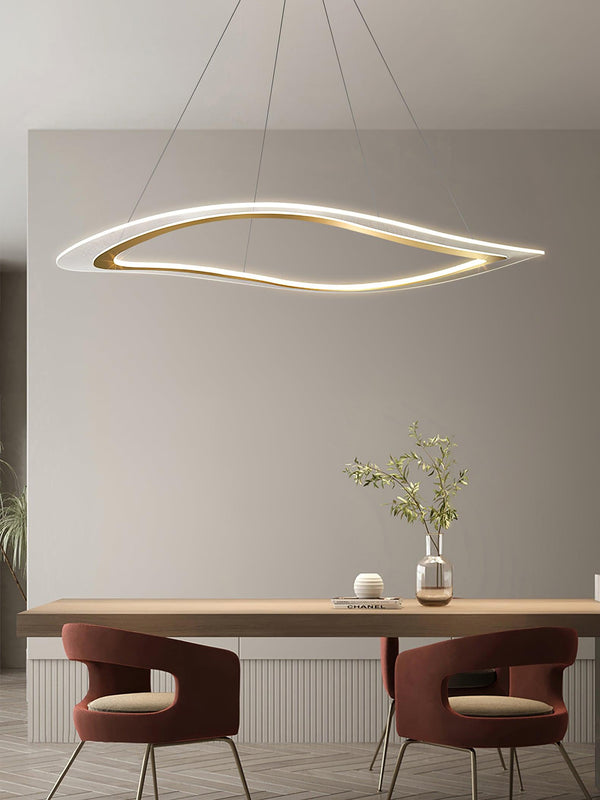 Soleleon Chandelier LED Acrylic Gold Modern