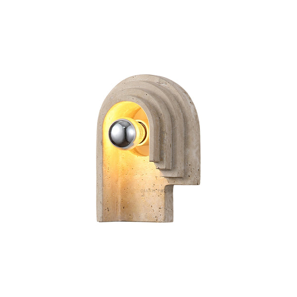 Mjolkuvyh Travertine Wall Lamp
