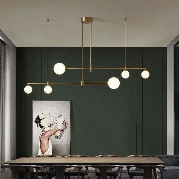 Valentina Modern Golden Bubble Copper Pendant Light