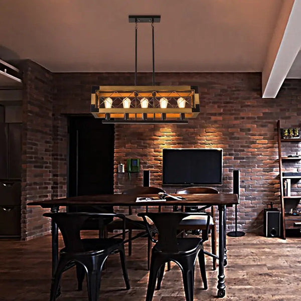 Wood Rustic Chandeliers for Dining Room