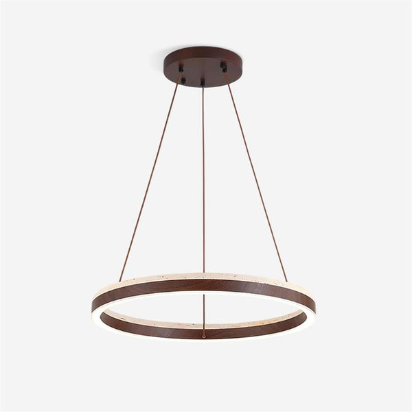 Ritta Chandelier Travertine Geometry Ring