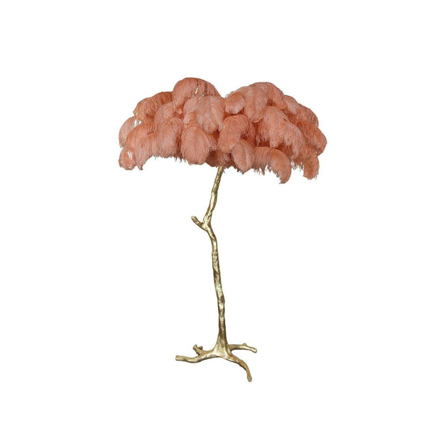 Ostrich Feather Floor Lamp