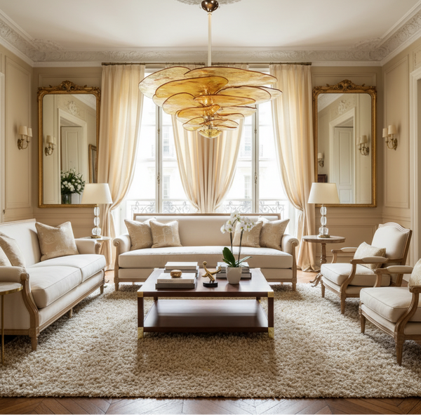 Amber Fiore Art Deco Glass Chandelier | CLZL896620A