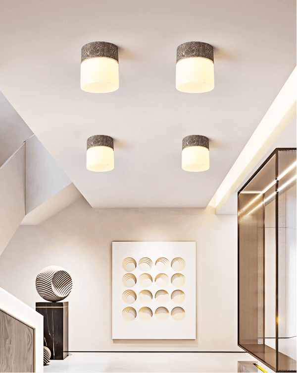 Astrid Travertine Ceiling Lamp
