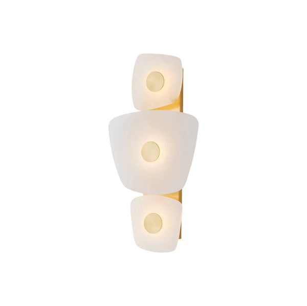 Itheora Brass Alabaster Wall Lamp
