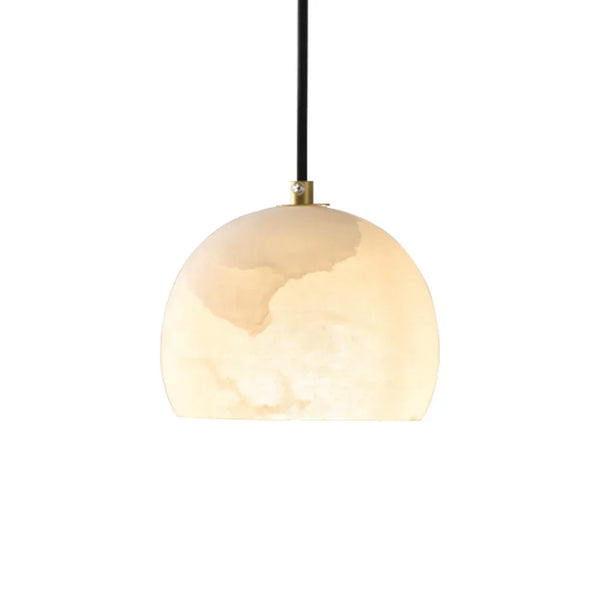 Semicircular Alabaster Pendant Light