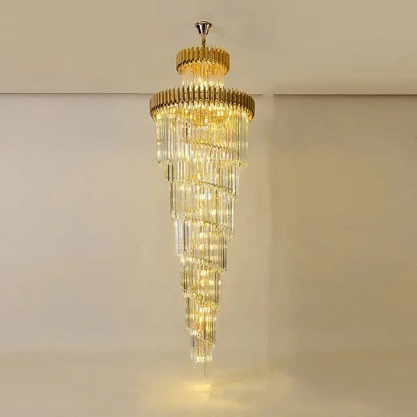 Olivia Crystal Modern Stair Chandelier