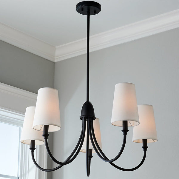 Lumin Vintage Industrial Fabric Chandelier