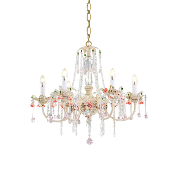 Cusoren Postmodern Luxury Rose Ceramic Chandelier